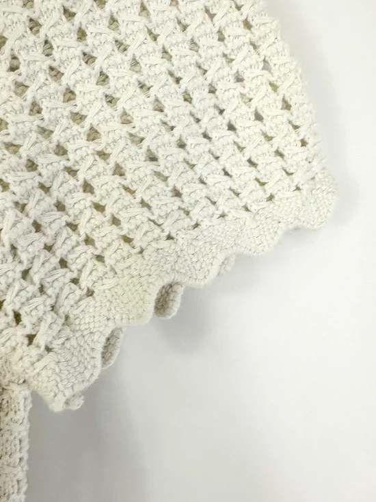 Gap Crotchet Scalloped Short Sleeve Sweater - Picture 5 of 5